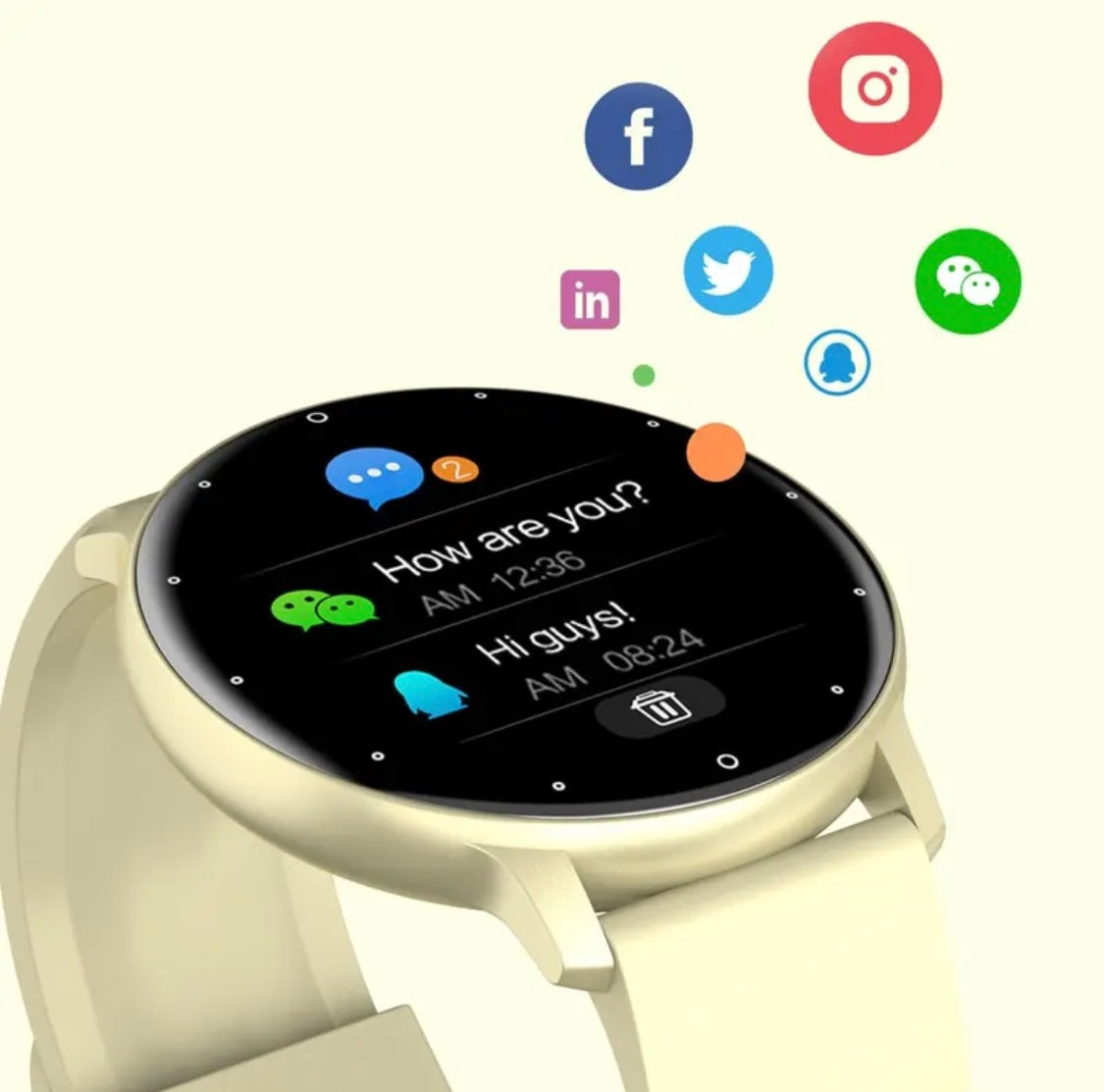 Orologio impermeabile con varie app e funzioni