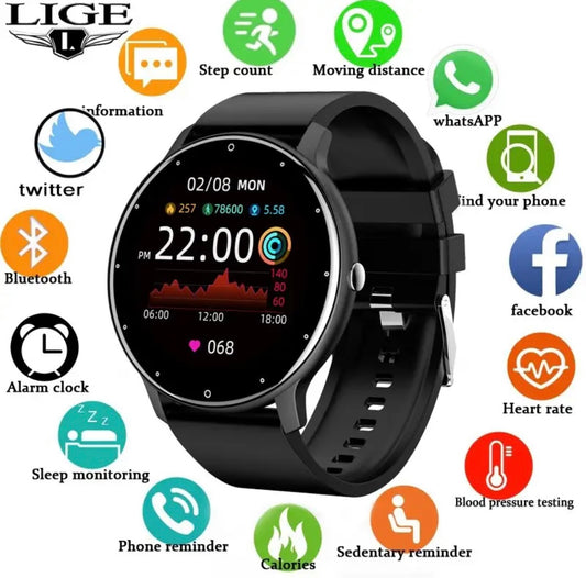 Waterproof watch with various apps and functions
