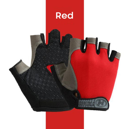 Half finger fitness gloves